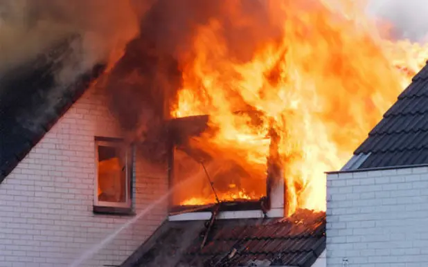 Incendie d'une maison