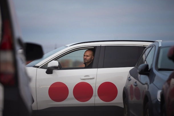 Voiture de Protectas sur la route